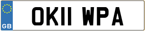 Truck License Plate
